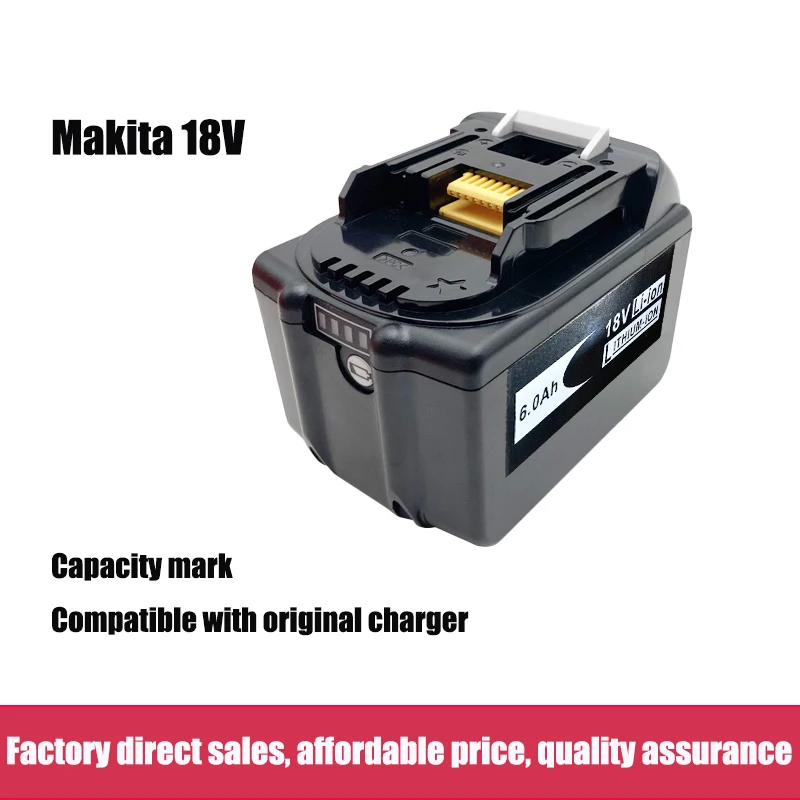 Сменный аккумулятор Makita BL1860 LXT BL1850 BL1840, 10,5 Ач, 6 Ач, для инструмента Makita DDF487 DGA404 DTW285 DTD173 DJV182 DHP487