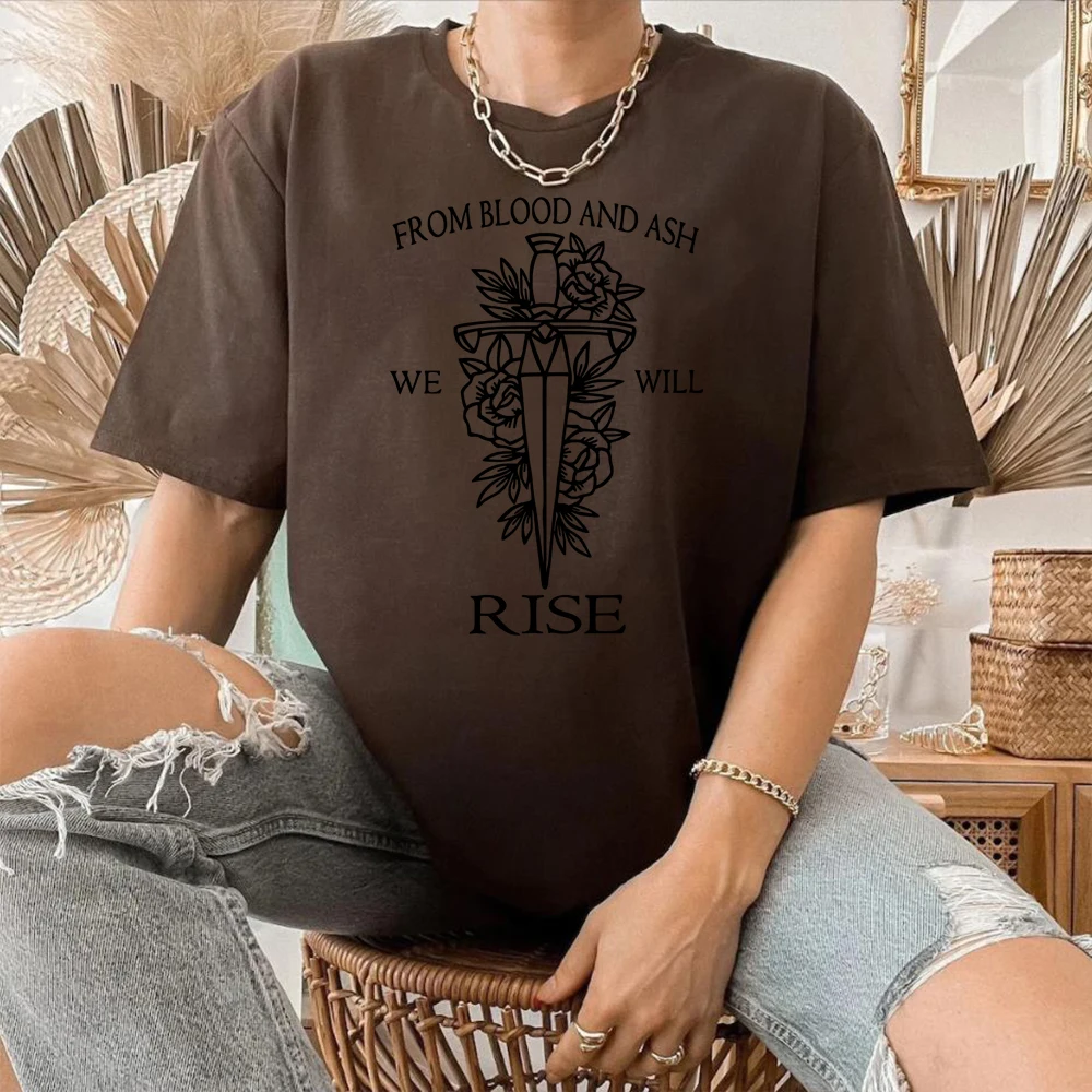 From Blood and Ash We Will Rise T-shirt FBAA Red Pearl Shirt FBAA JLA Bookish Merch Iss Willa Colyns Book Tee Book Lover Gift