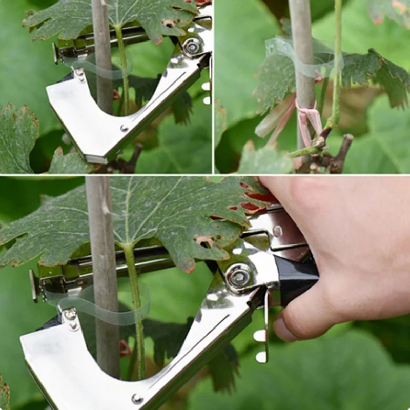 Grape Vine Stapler Plant Tying Machine Device For Vegetable Tomato Cucumber Pepper Flower