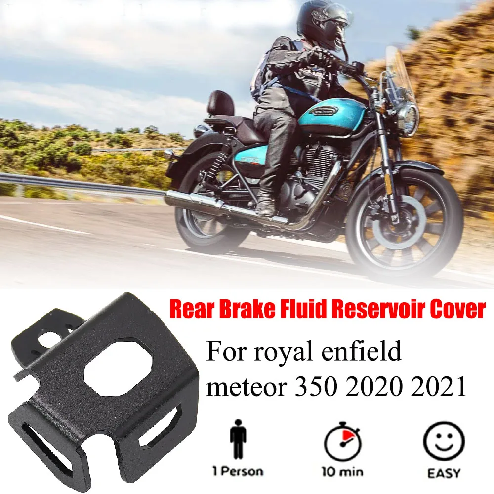 

For Royal Enfield Meteor350 2020 2021NewMotorcycle Rear Brake Fluid Reservoir Cover CNCAluminum Oil Cap Protective CoverSuitable