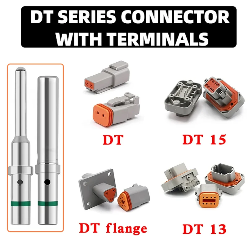 

1/10/20 Sets DEUTSCH Connector DT/DTM/DTP/DT15/DT13 deutch connector male DT06-2S waterproof connector DT04 DT04-2P female plug