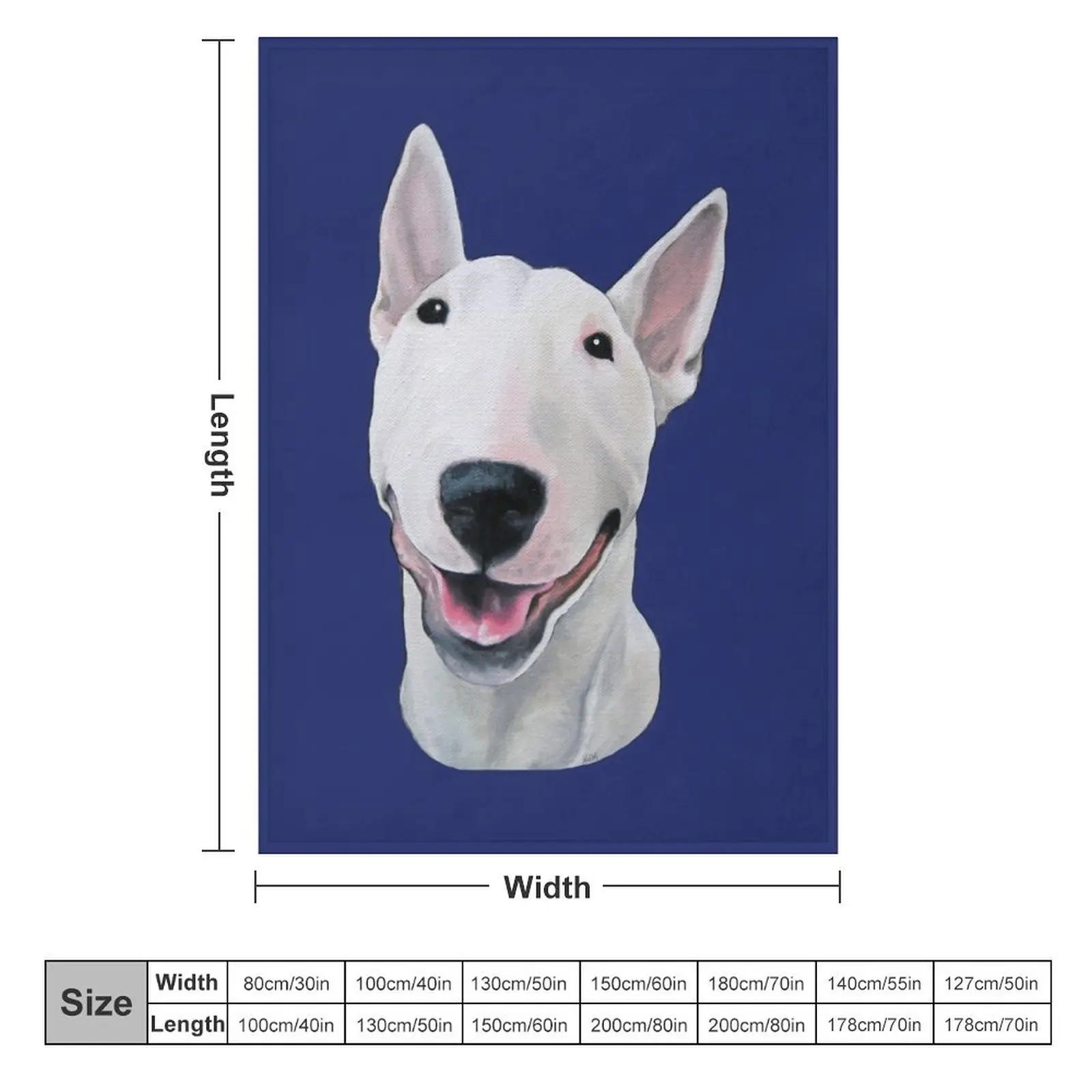 Bull Terrier Unconditional Throw Blanket Decorative Sofa christmas gifts Blankets