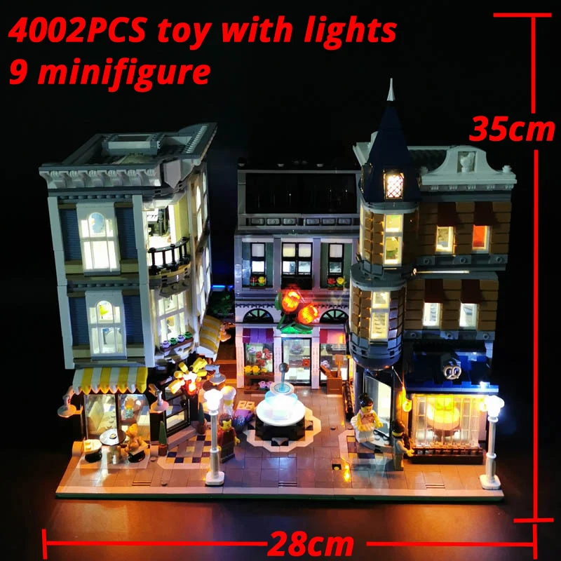 

4002 PCS City Center Assembly Square Building Blocks Bricks Birthday Toys Compatible With 10255 15019 For a friend