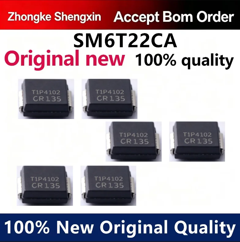 （5pcs-100pcs）Original imported SM6T22CA silk screen MK package SMB 22V 102A bidirectional TVS diode