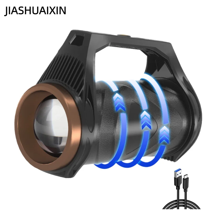 

Фонарь JIASHUAIXIN P99, мощный, из алюминиевого сплава, с зумом, перезаряжаемый, портативный, дальнобойный, с датчиком движения.