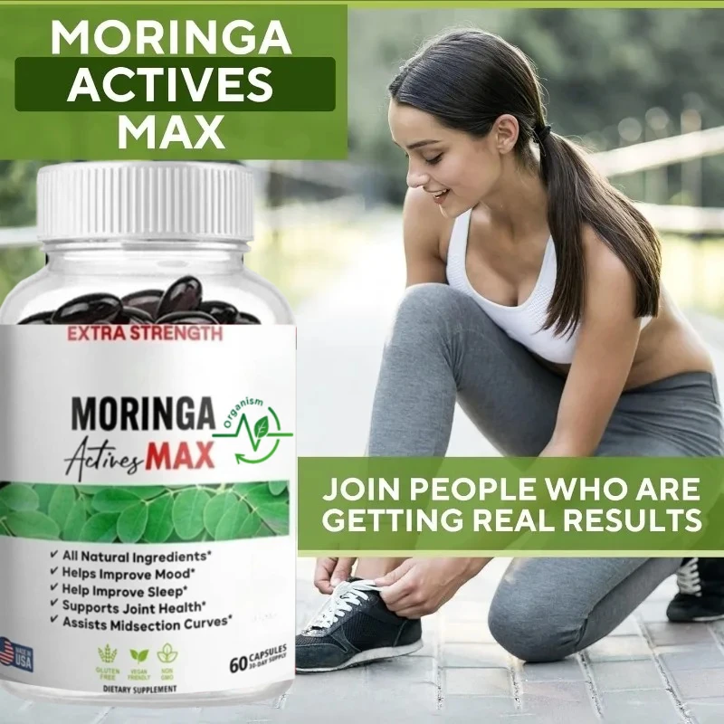 

Экстракт листьев Моринга Active Maximum Joint Health Supplement — 800 мг, 60 вегетарианских капсул для здоровых суставов