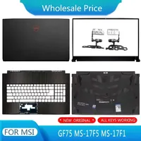 New For MSI GF75 Thin 8SC GF75 Thin 9SC 9RCX MS-17F1 17F2 17F3 17F4 17F5  Laptop LCD Cover Bezel Palmrest Bottom  Case Hinges