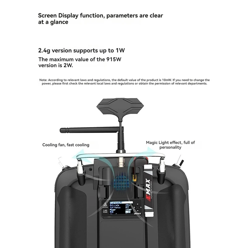 BNVN-لـ EMAX Aeris Link RX TX 1 واط استقبال + طقم إرسال مع شاشة OLED لطائرة RC طائرة بدون طيار FPV ELRS