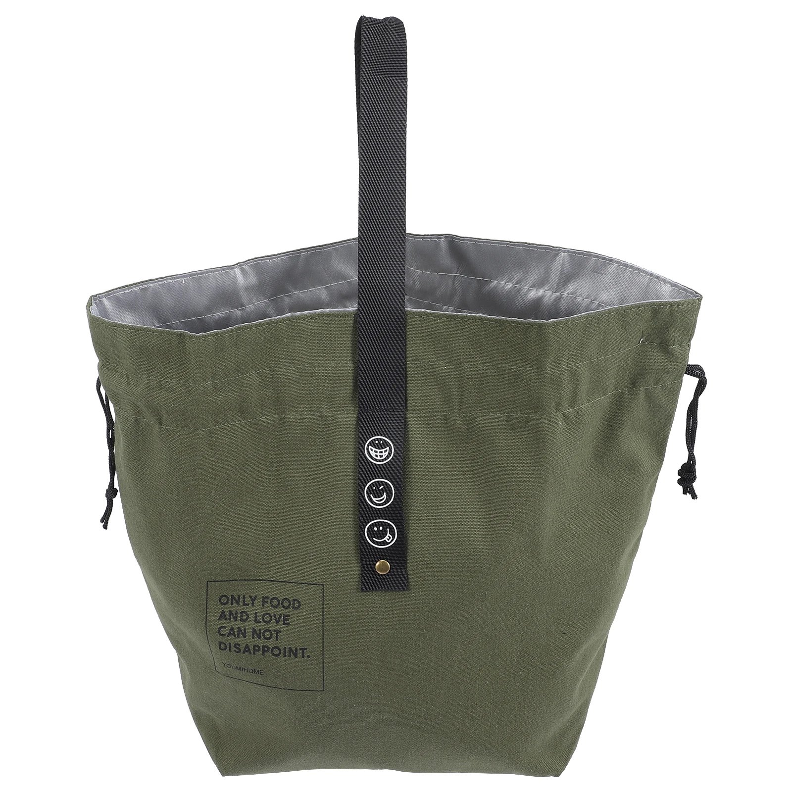 

Insulated Lunch Bag Drawstring Case Container Bento Bags Cooler Storage Canvas Portable Picnic Camping Thermal Bag For Students