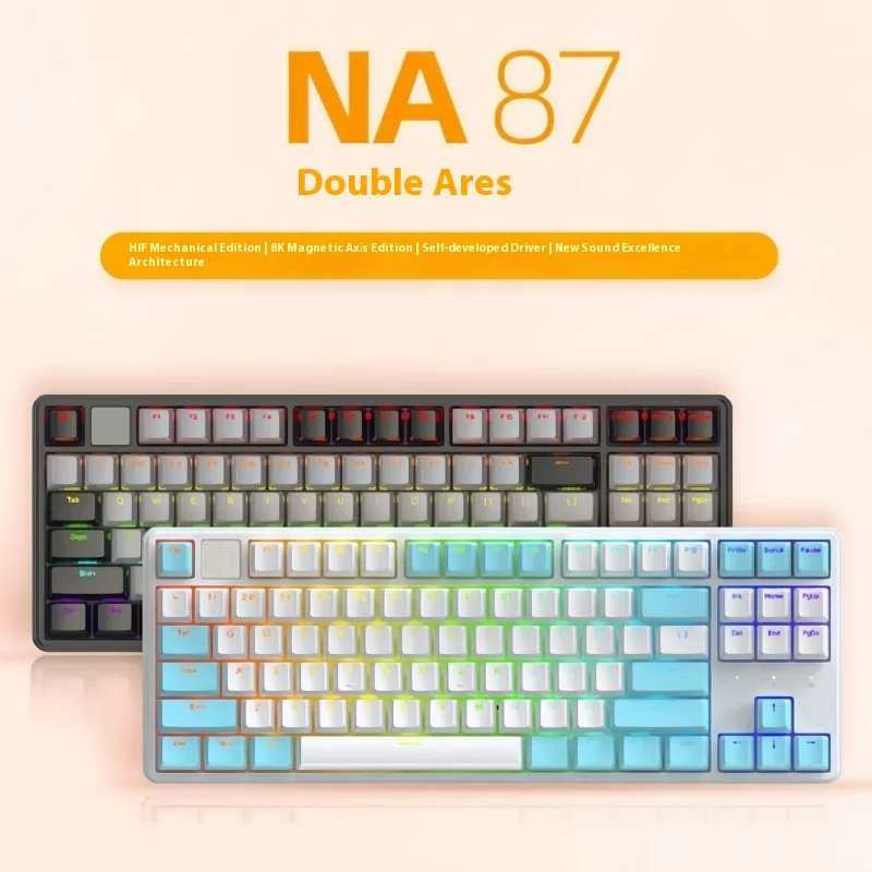 

New Irok Na87 Magnetic Switch Mechanical Keyboard 87keys Wired Hotswap E-Sport Keyboard Customize Accessories Office Gaming Gift