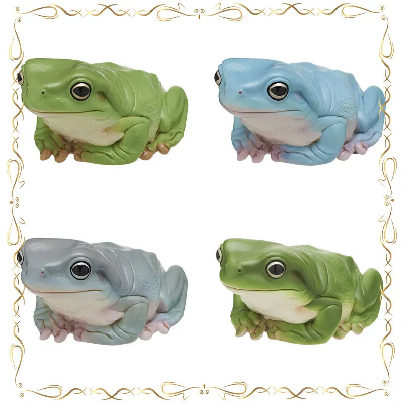 

Rhacophoridae Gashapon Kawaii Palm Q-version Animal Miniature Desktop Ornament Action Figure Model Toys