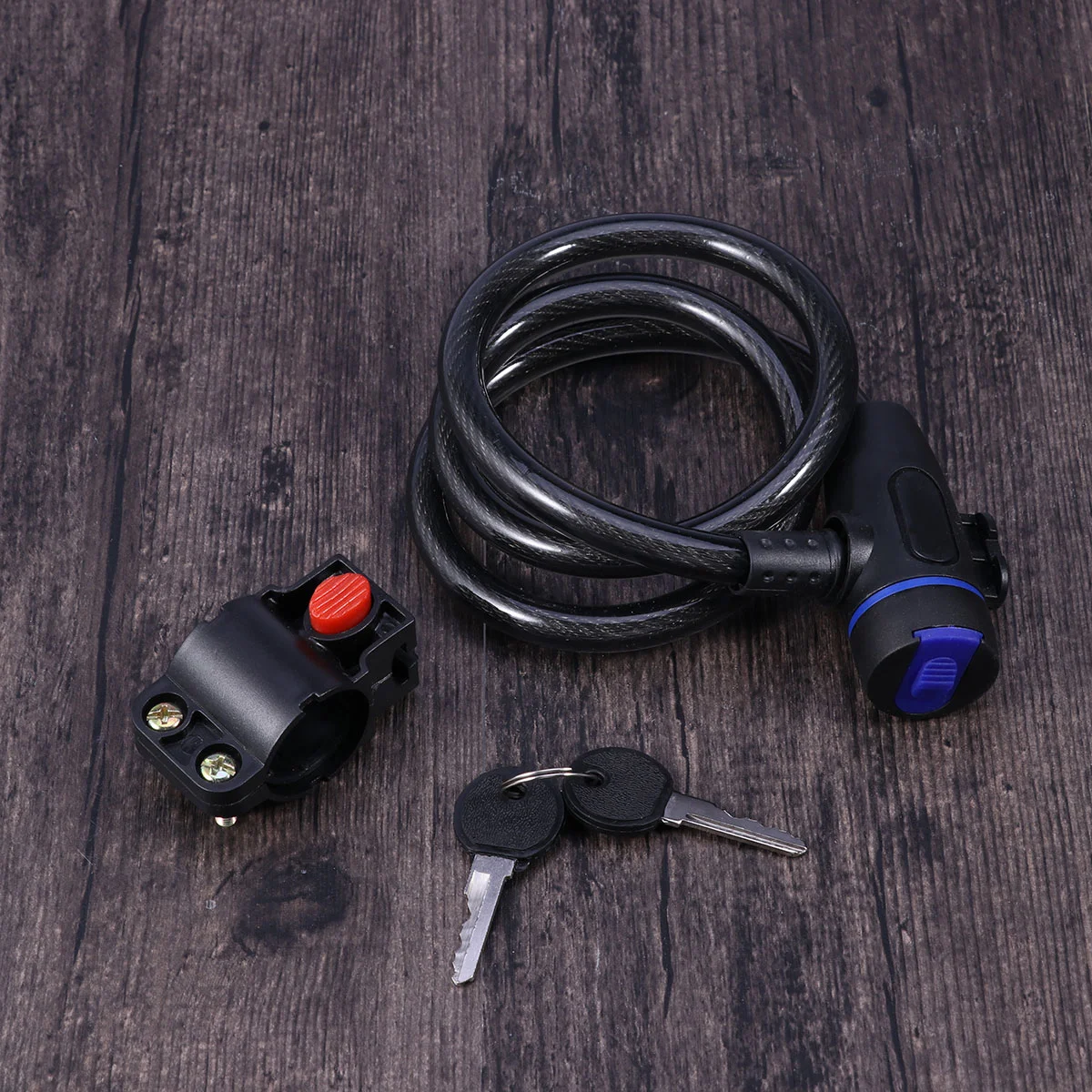 

Colorful Lock Bike Cable Locks Road Bike Cycling Mountain Bike padlock Anti-Theft Chain Lock(Black) Anti Scratch Lock