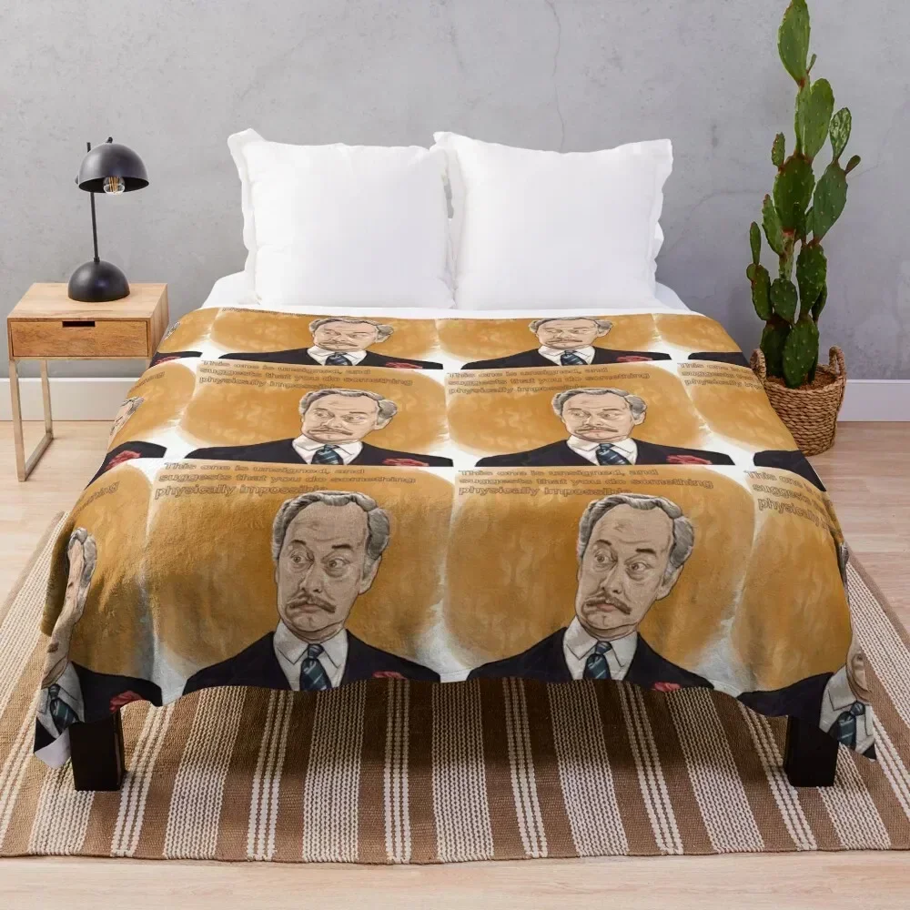 

Captain Peacock - AYBS - Are you being served sir Throw Blanket Cozy Warm Blanket for Bed Room Decor