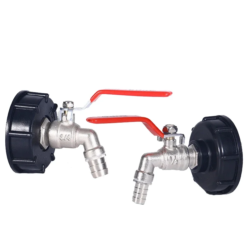 IBC Tank Cap IBC Ton Barrel Fitting Brass Bib Tap Snap-On Tap Connector Garden Water Connector Garden Irrigation Tank Adapter