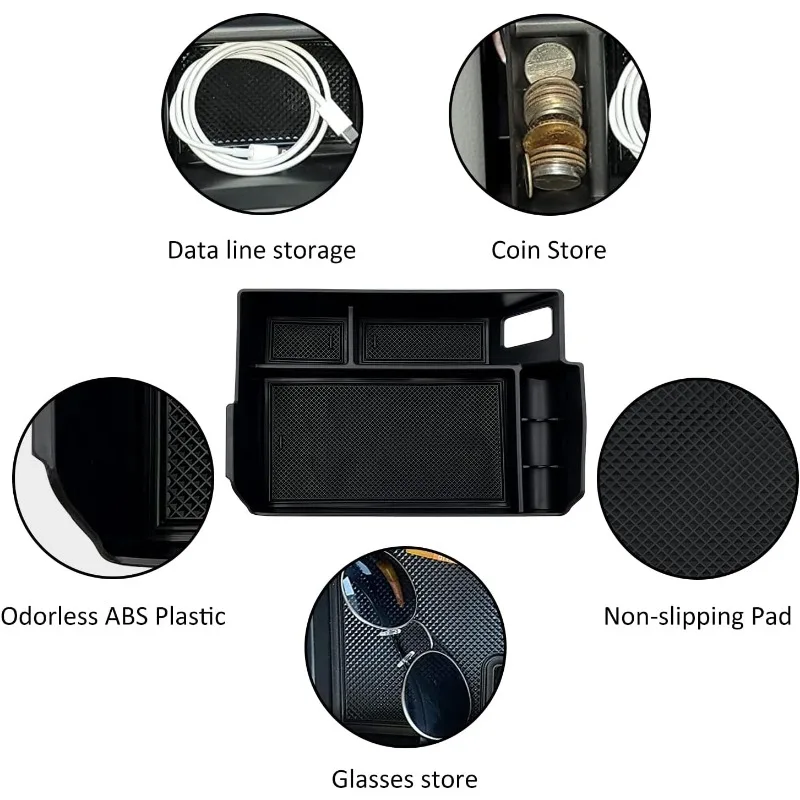 Compatible with Toyota Sienna 2021 2022 2023 2024 Accessories Center Console Tray Organizer