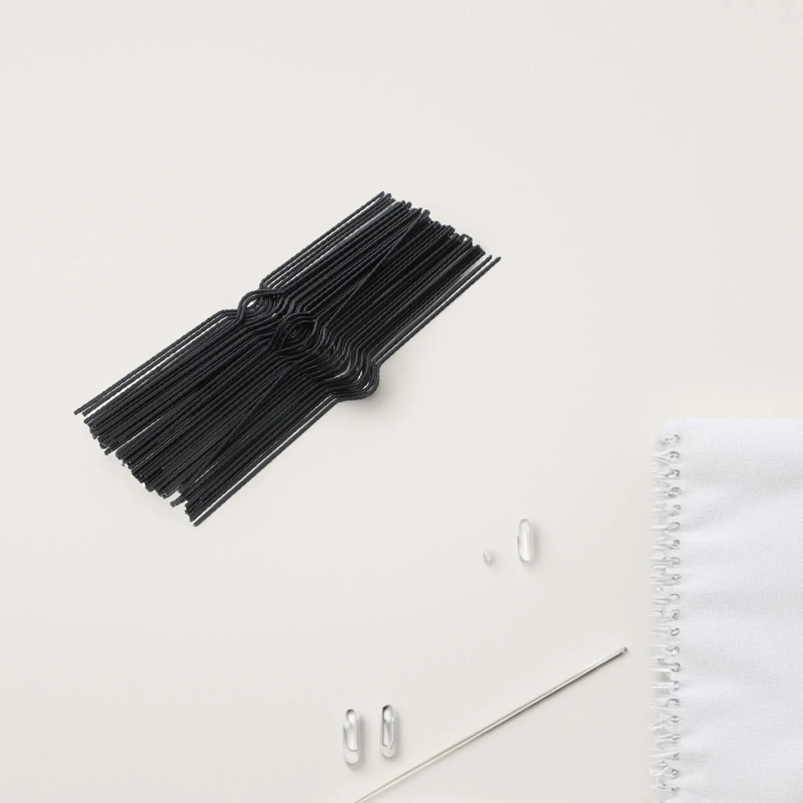 

100 Pcs Hooks Calendar Book Circle Iron Banner Hanging Double Coil Black Binding Hanger for Wall