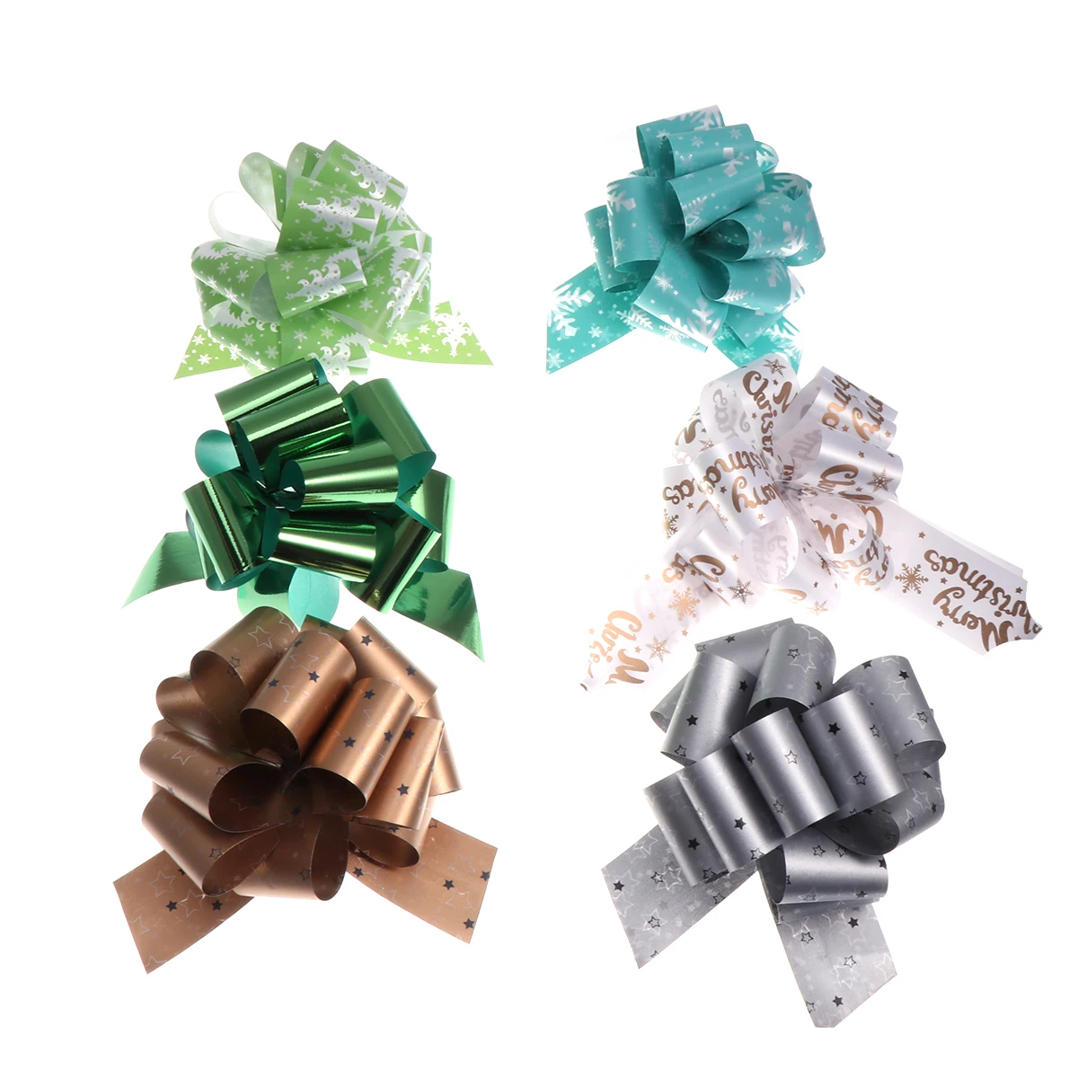 

36Pcs Christmas Pull Bows DIY Creative Manual Ribbon Styling Decoration Gift Wedding Wrap Basket Bow Gift Bows