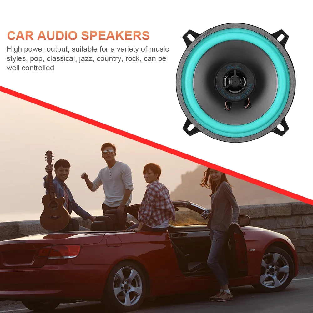 4/5/6 Inch 100W/160W Universal Car Speaker HiFi Coaxial Subwoofer Full Range Speaker 92dB Car Subwoofer Stereo