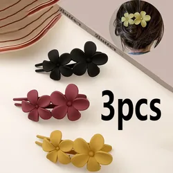 3pcs Trendy Flowers Hair Clips Decorative Hair Accessories Photography Party Props For Girls