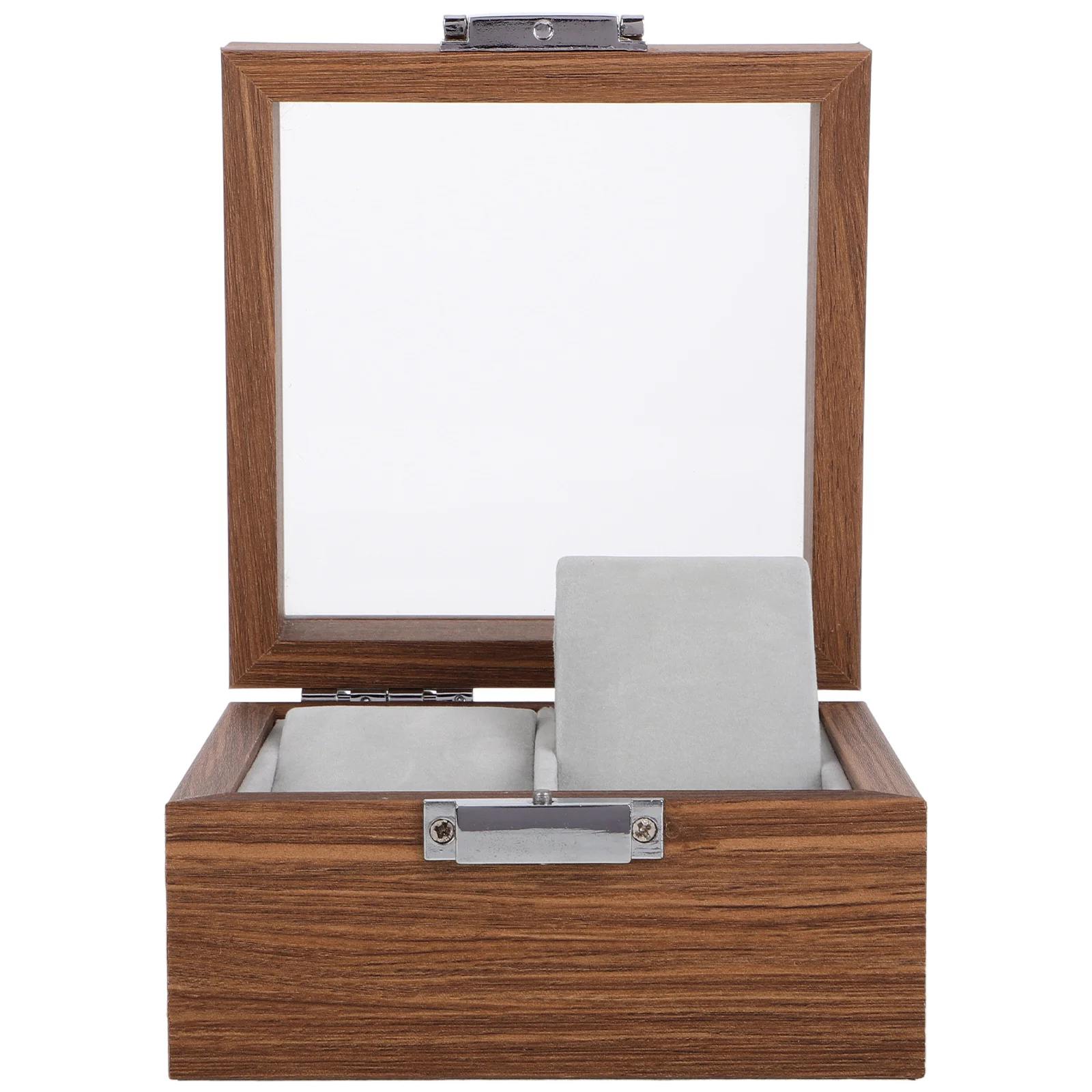 

1pcs Wooden Display Box Premium Storage Case For Watch Jewelry Dust-Proof Watch Container Gift Packing Box