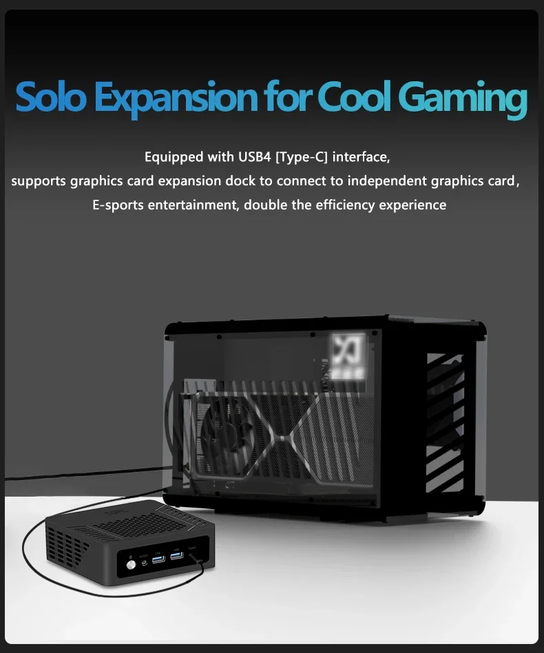 Mini PC AMD Ryzen 7 7840HS ES 6800H ES 64GB DDR5 1TB M.2 SSD