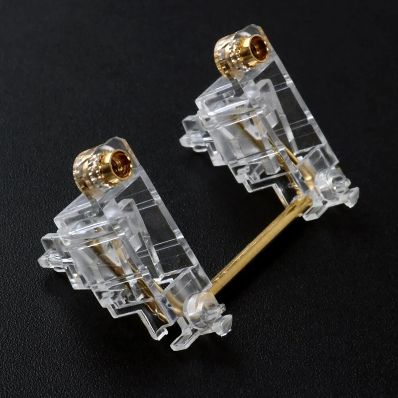 기계식 키보드 PCB 마운트 나사 식 안정기 투명 금도금 V2 위성 축 2X 6.25X 키캡 안정기 Dropship