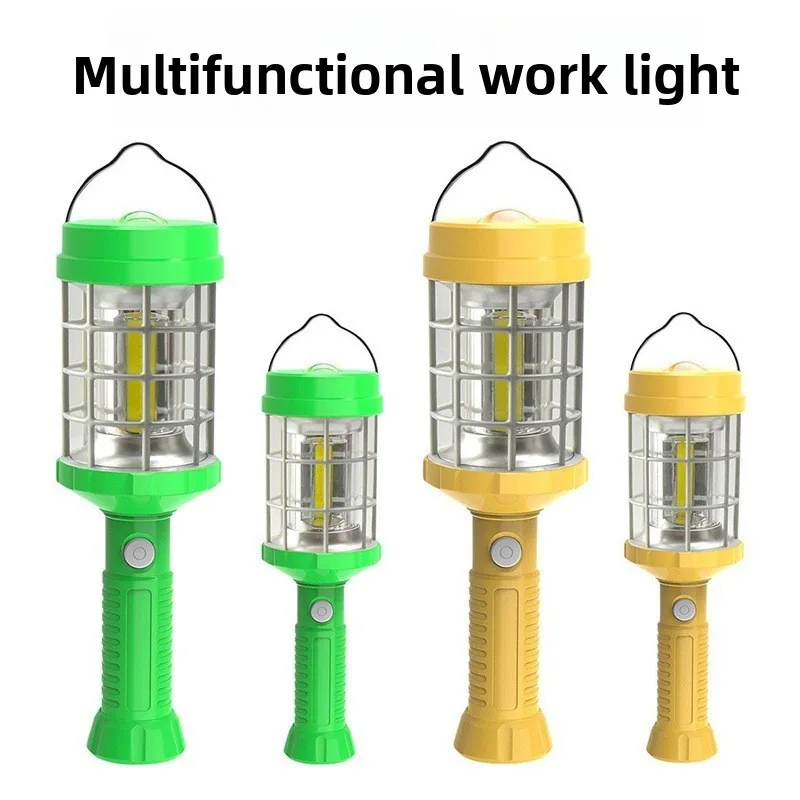 

Outdoor Camping Handheld LED Emergency Light: Rechargeable Flashlight, Long - lasting Battery, Hanging Hook & Magnetic Base