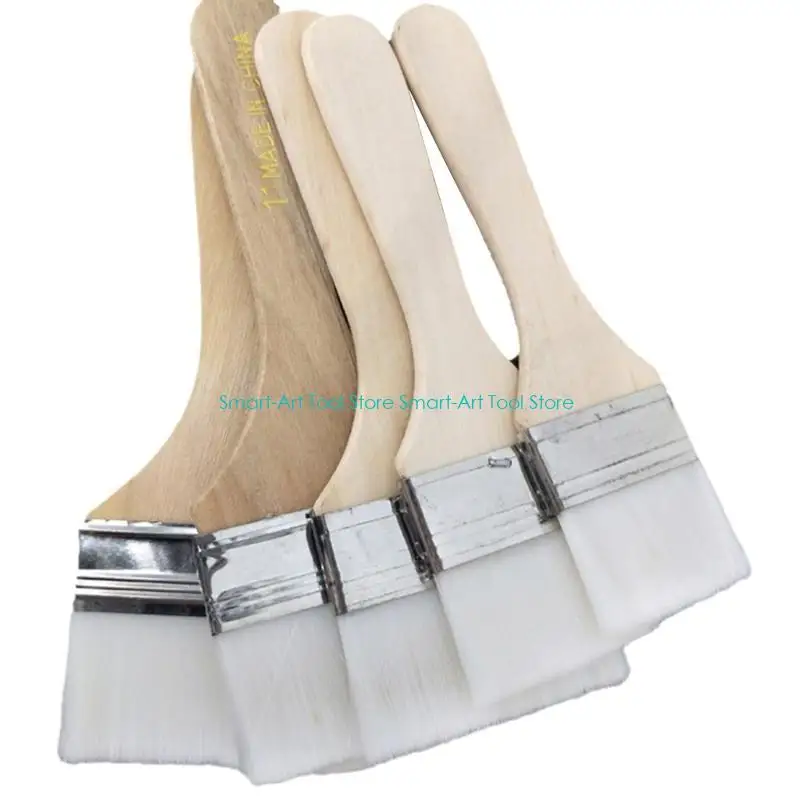 E1PB فرش فنان مسطحة E1PB ، مجموعة من 12 ، شعيرات اصطناعية لمشاريع الطلاء الزيتية الورنيش على القماش والحرف اليدوية #5