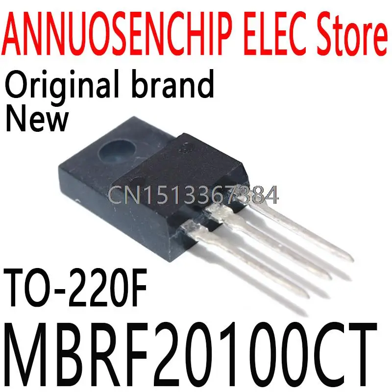 10PCS New and Original MBRF20100 B20100G TO-220F 20A 100V MBRF20100CT  