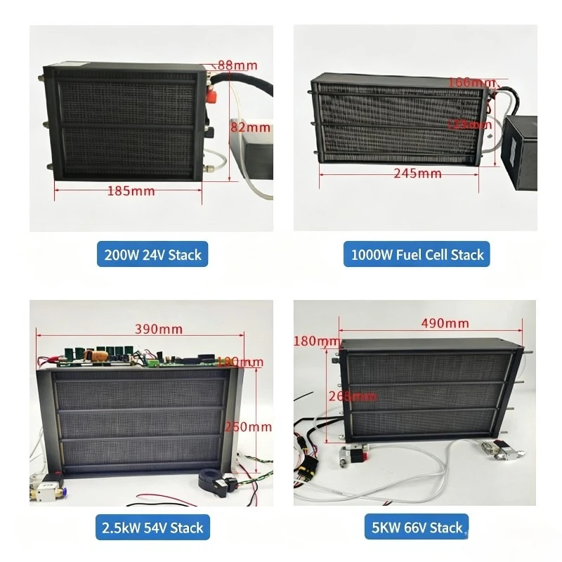 Hydrogen Fuel Cell Stack Generator PEM Type 10W 30W 50W 60W 100W 200W 300W 1KW 5KW Power Supply For Scientific Research Test