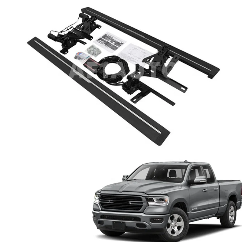 

Double Cab Electric Running Board Side Step Pedals For Ram 1500 13-18 2019