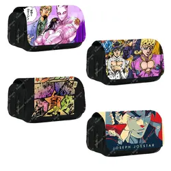 Anime Jojo Bizarre Adventure Woman Cosmetic Case Kujo Kira Yoshikage KILLER QUEEN Pencil Bag School Pencil Box Pencil Cases