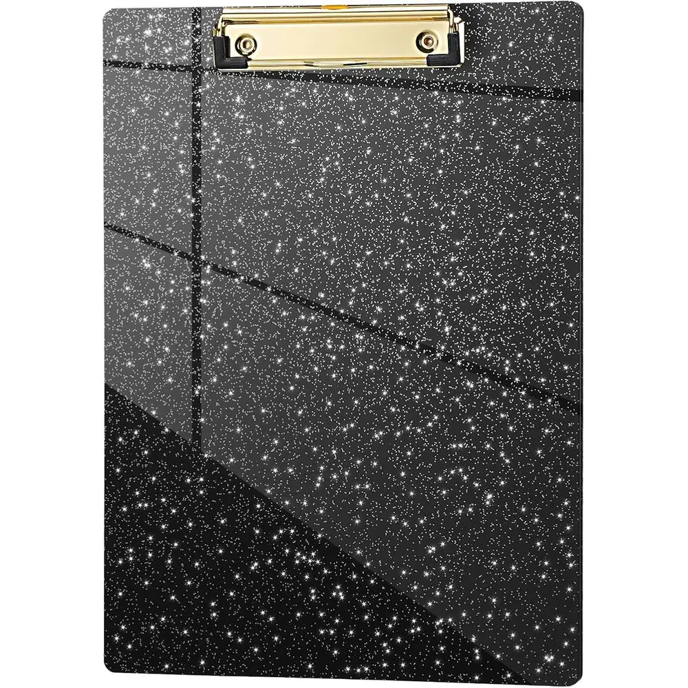 

Акриловая подставка для бумаги с блестками, 8,5x11 дюймов, формат А4, с милым дизайном конфетти, идеально подходит для класса, учителей, женщин, офиса и школы