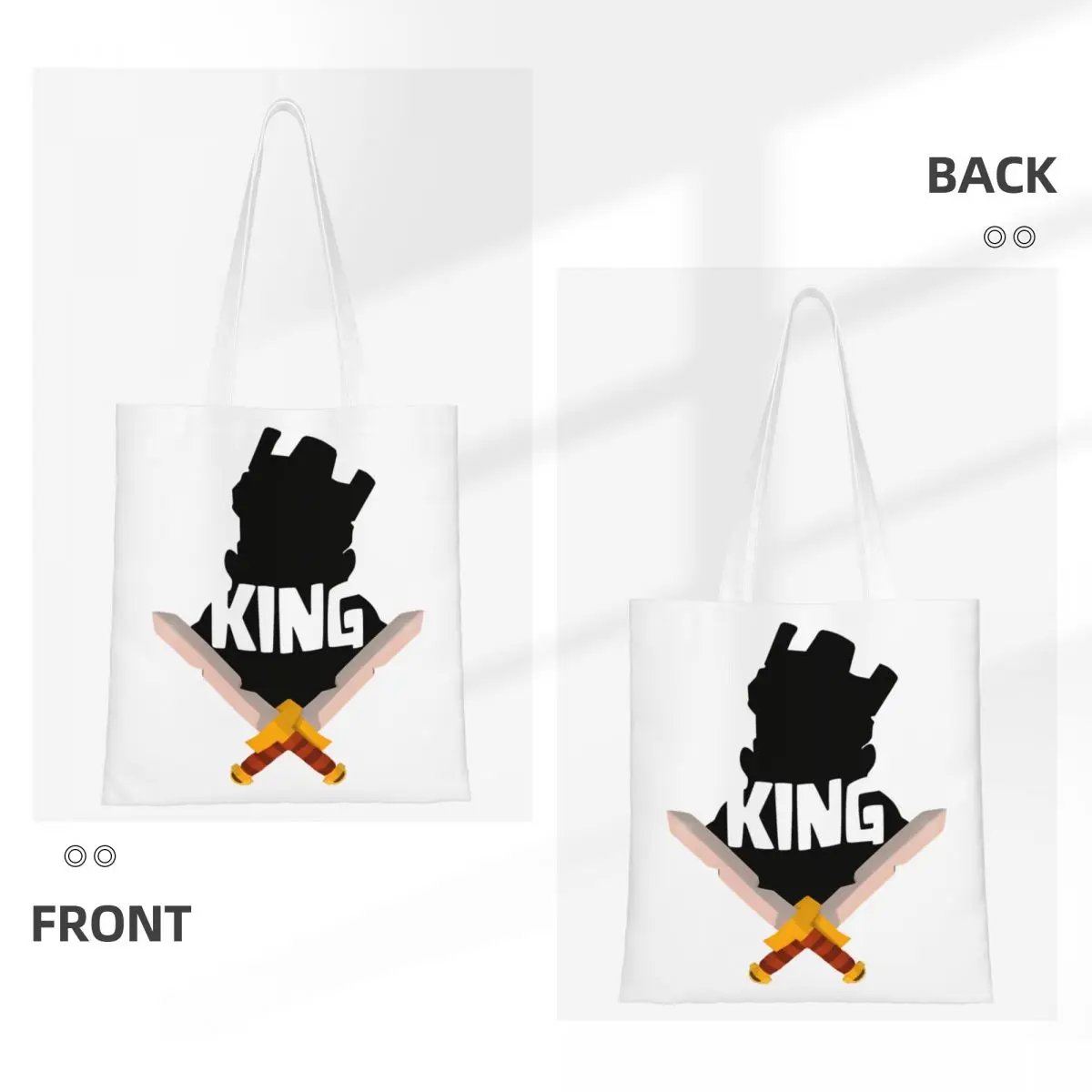 Clashed Royales المتسوق حقيبة الملك حقائب الشاطئ سيدة حقيبة كتف مخصصة الجمالية البوليستر حمل حقيبة #3