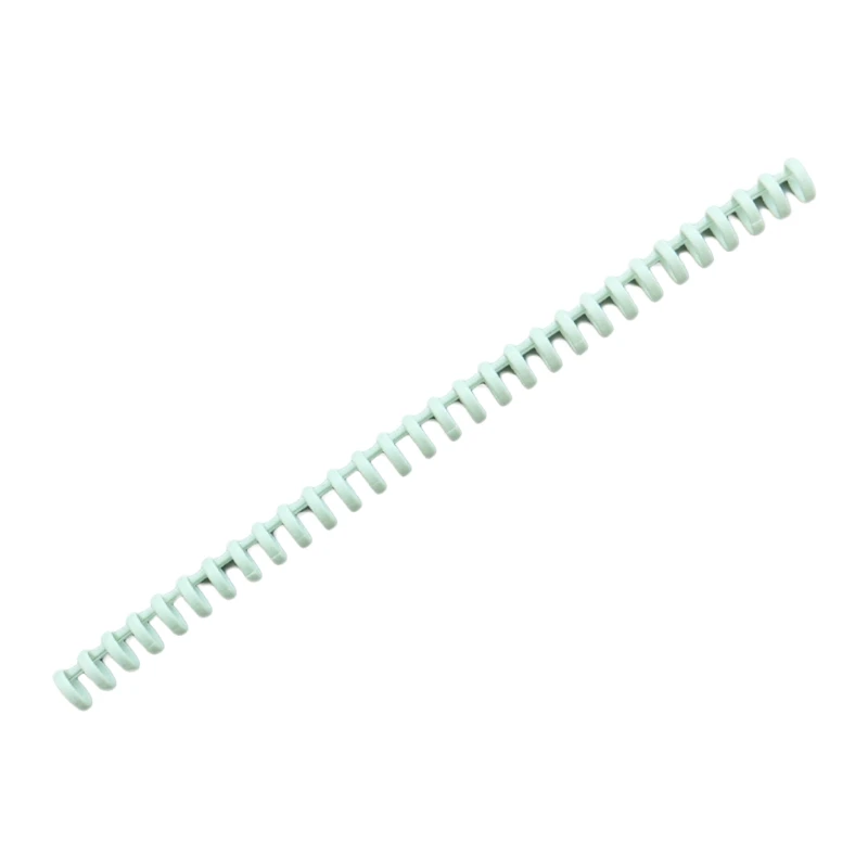 Bobina rilegatura in plastica da 15 mm 30 anelli Diametro 0,59" Chiusura a clip con spirale rilegatura multi-anello per