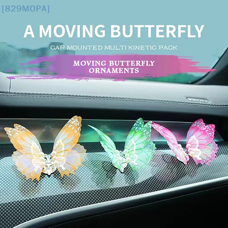 

2025 New Creative Moving Butterfly Car Ornament Air Vent Decoration