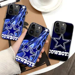 SDallas-CowboysER Phone Case For iPhone 14 13 12 11 Pro Max Plus Mini Black TPU Black Case Phone Cover