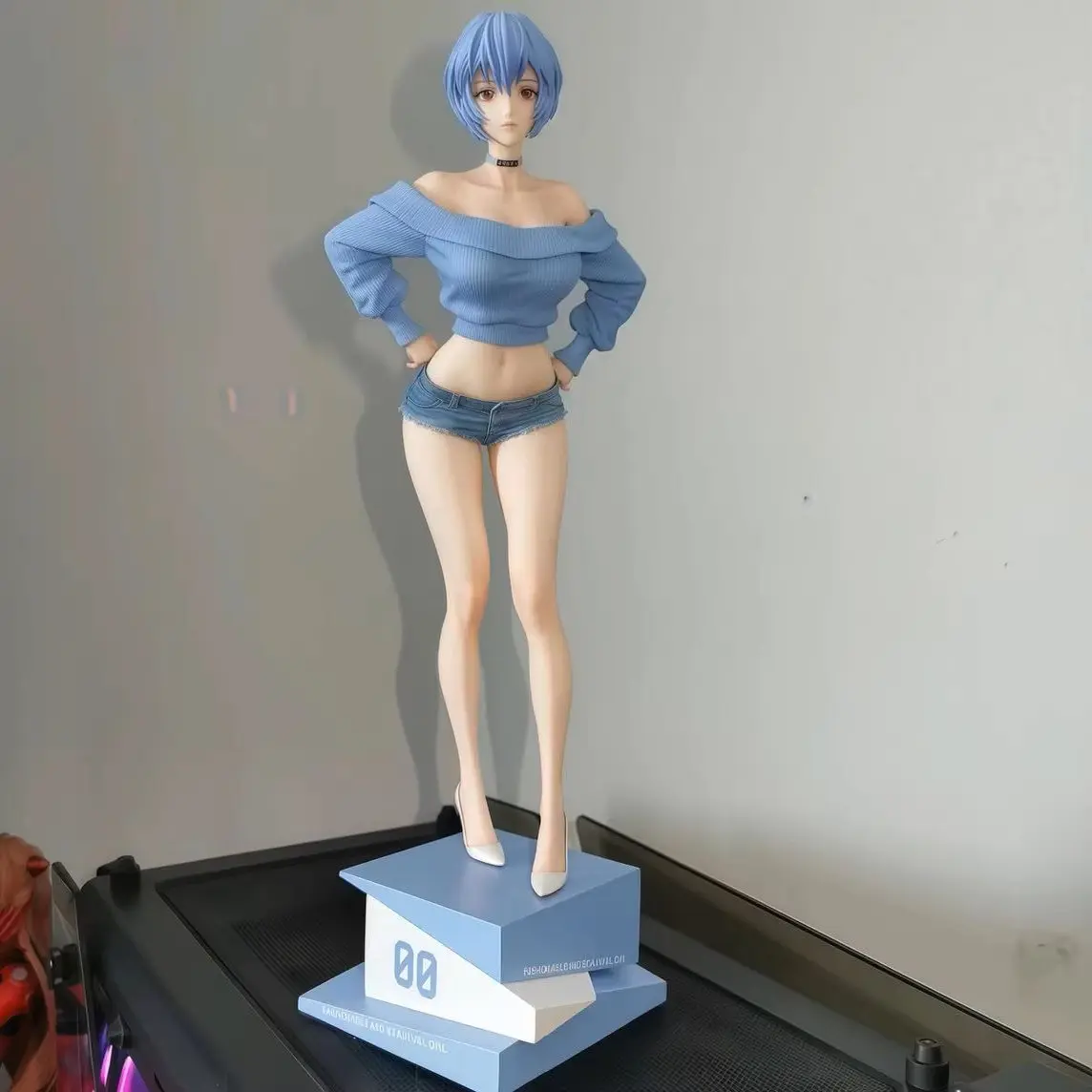 30CM NEON GENESIS EVANGELION Ayanami Rei Ver fille Figure dur pvc jouet jeu Statue adulte Collection Anime Action modèle poupée cadeau