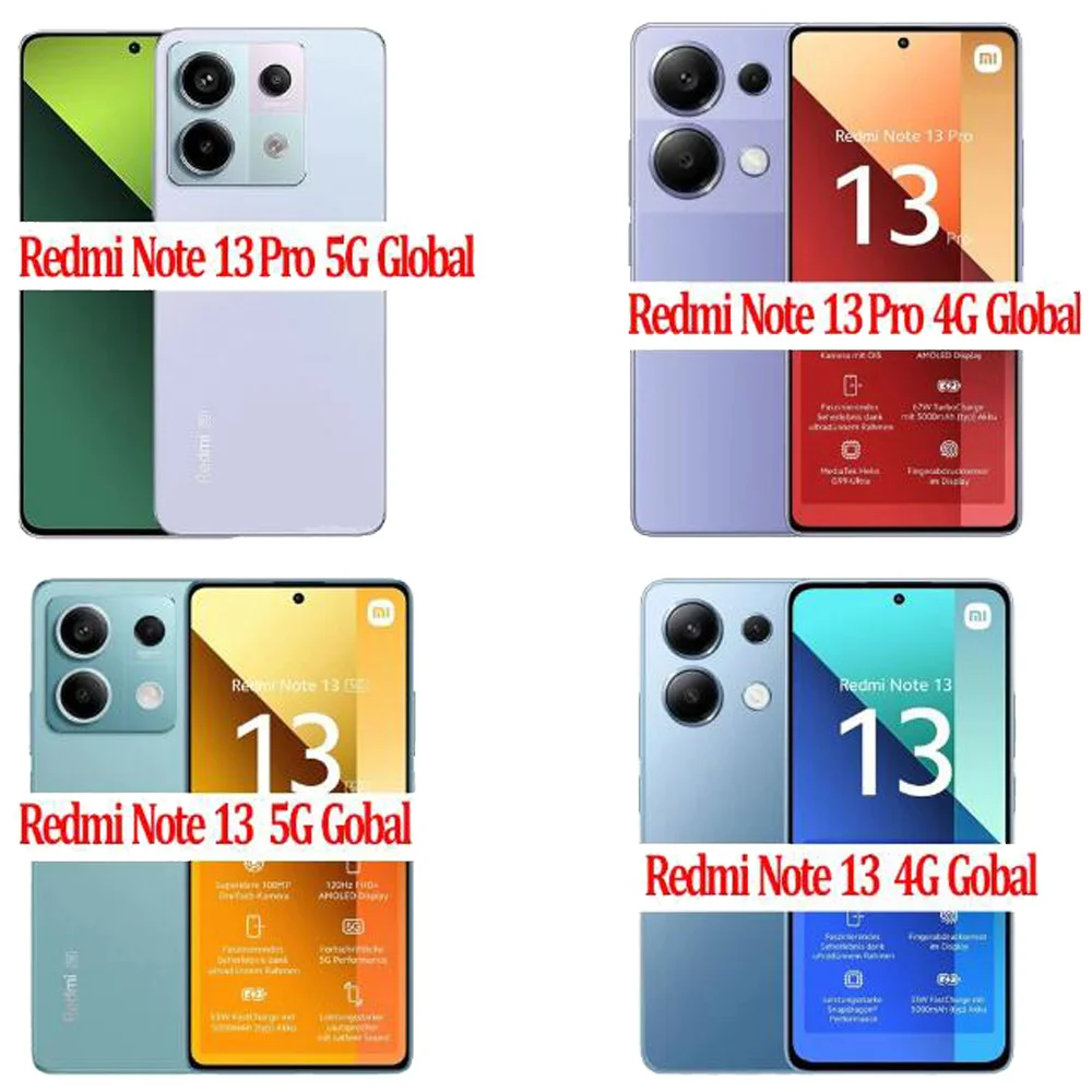 HD Protective Glass For Xiaomi Redmi 12 Screen Protectors Redmi Note 13 12 Pro 4G 5G Tempered Glass & Camera Lens Film Redmi12 Note 12S Pelicula