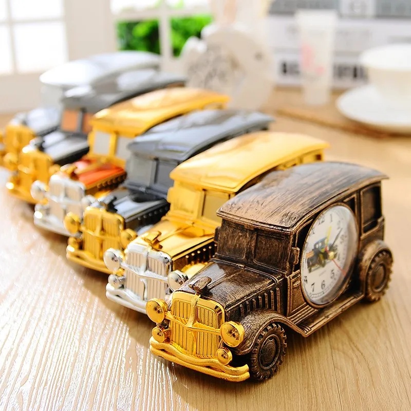 

Children's toy car small alarm clock retro classic car model alarm clock creative desk clock decorative car decoration