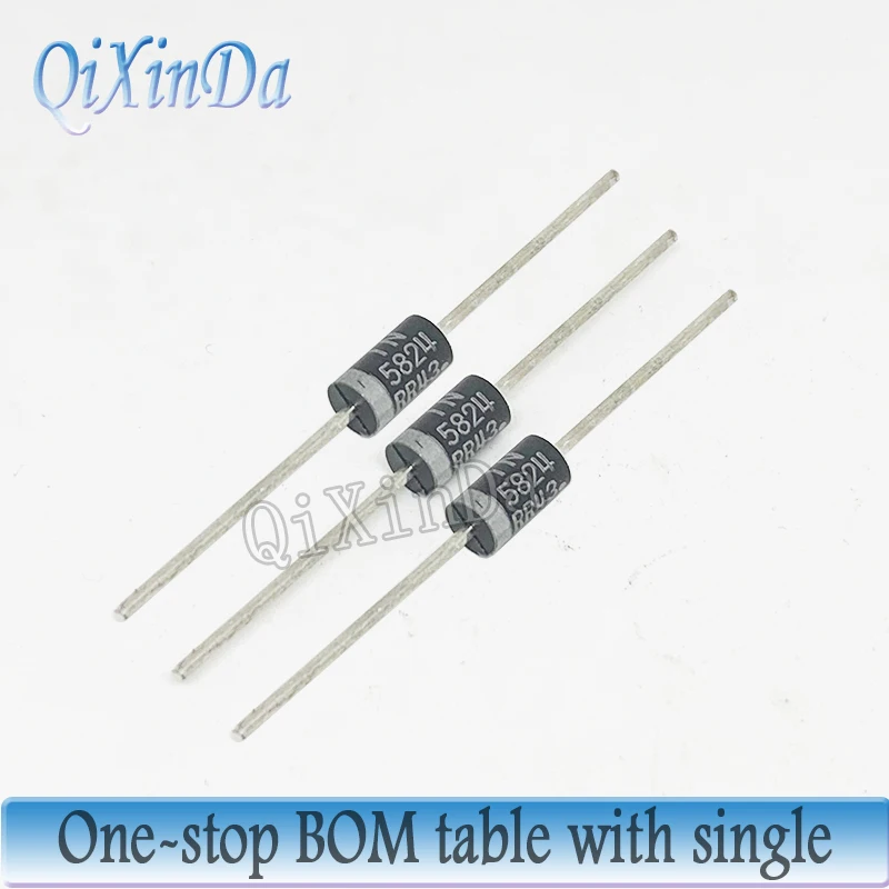 20pcs 1N5825 1N5824 1N5823 1N5822 1N5821 1N5820 IN5825RLG 1N5820RLG 3A/5A DO-27 Schottky Diode