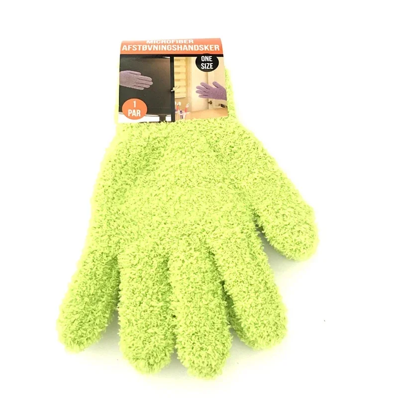 Car Care Wash Cleaner Gloves Auto Detailing Dust Removal Gloves Coral Velvet Knitted Super Soft Microfiber Cleaning Gloves Brush