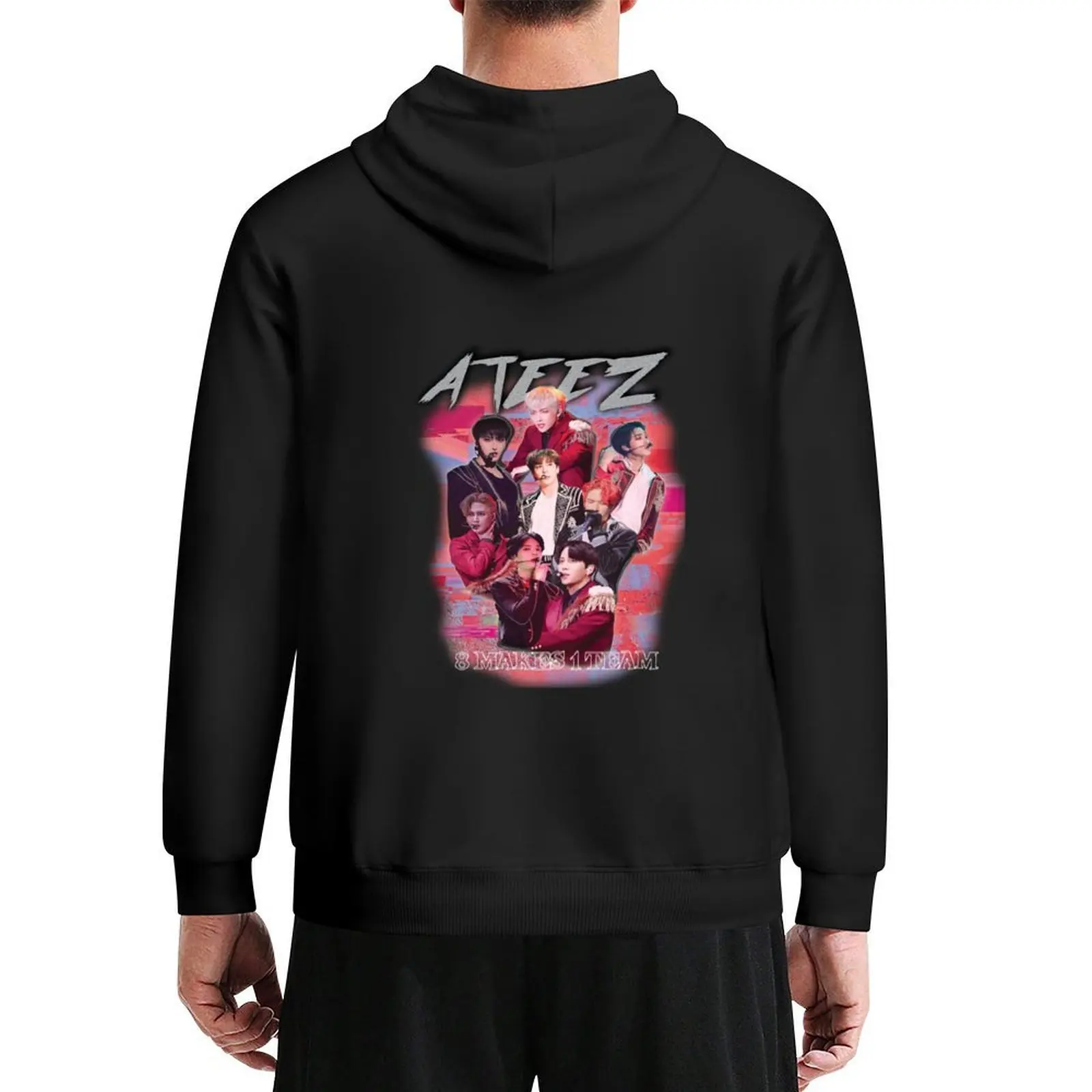 

ATEEZ KPOP MERCH OLD RETRO KNOCK OFF INSPIRED MERCHANDISE Hoodie anime clothes men's winter sweater mens hoodie