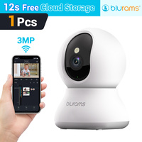 blurams Pet Camera 2K, 360° Indoor Security Camera, Dog Camera with Phone App, PTZ Cameras for Home Security Indoor, 2-Way Audio