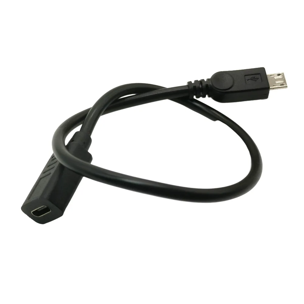 Micro-męska ładowarka USB typu C do Micro-B Adapter do kabla danych 90 stopni prostopadły 0.25m