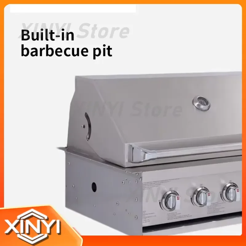 for Premium Grill Built-in Head Barbecue Grill Island 5-Burner with Rear Burner Natural Gas 30 Inches A315S-BM Island Grill
