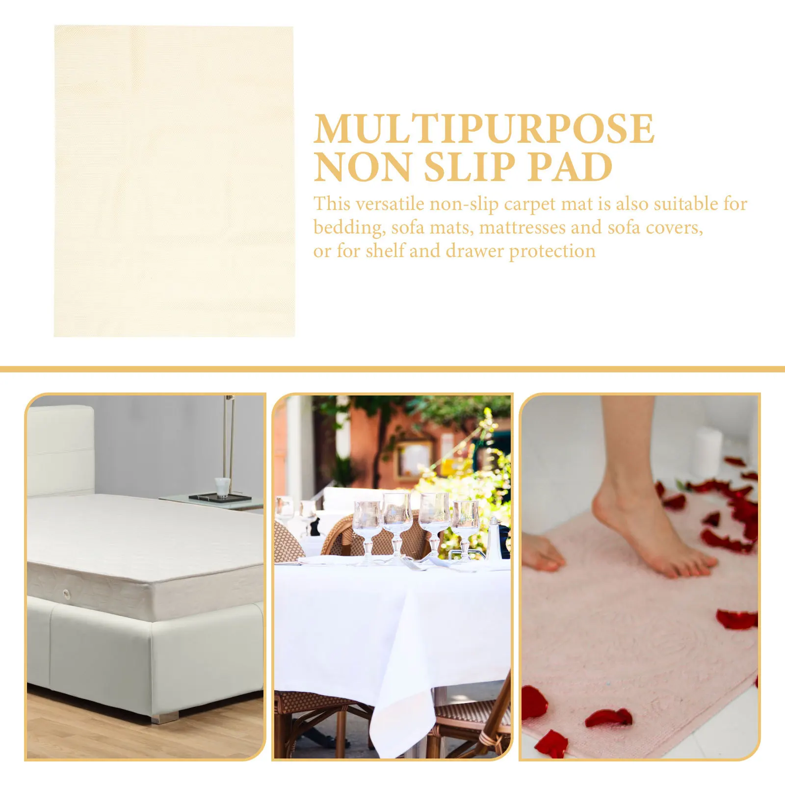 Anti Slip Rug Pad Gripper Silicone Non-Slip Mat For Home Office Floor Under Area Rugs Cushion Grip Sofa