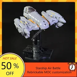 1021PCS MOC Space Battle Belbullab-22 starfighter With Bracket Model Building Blocks Technology Bricks DIY Assembly Toys Gifts