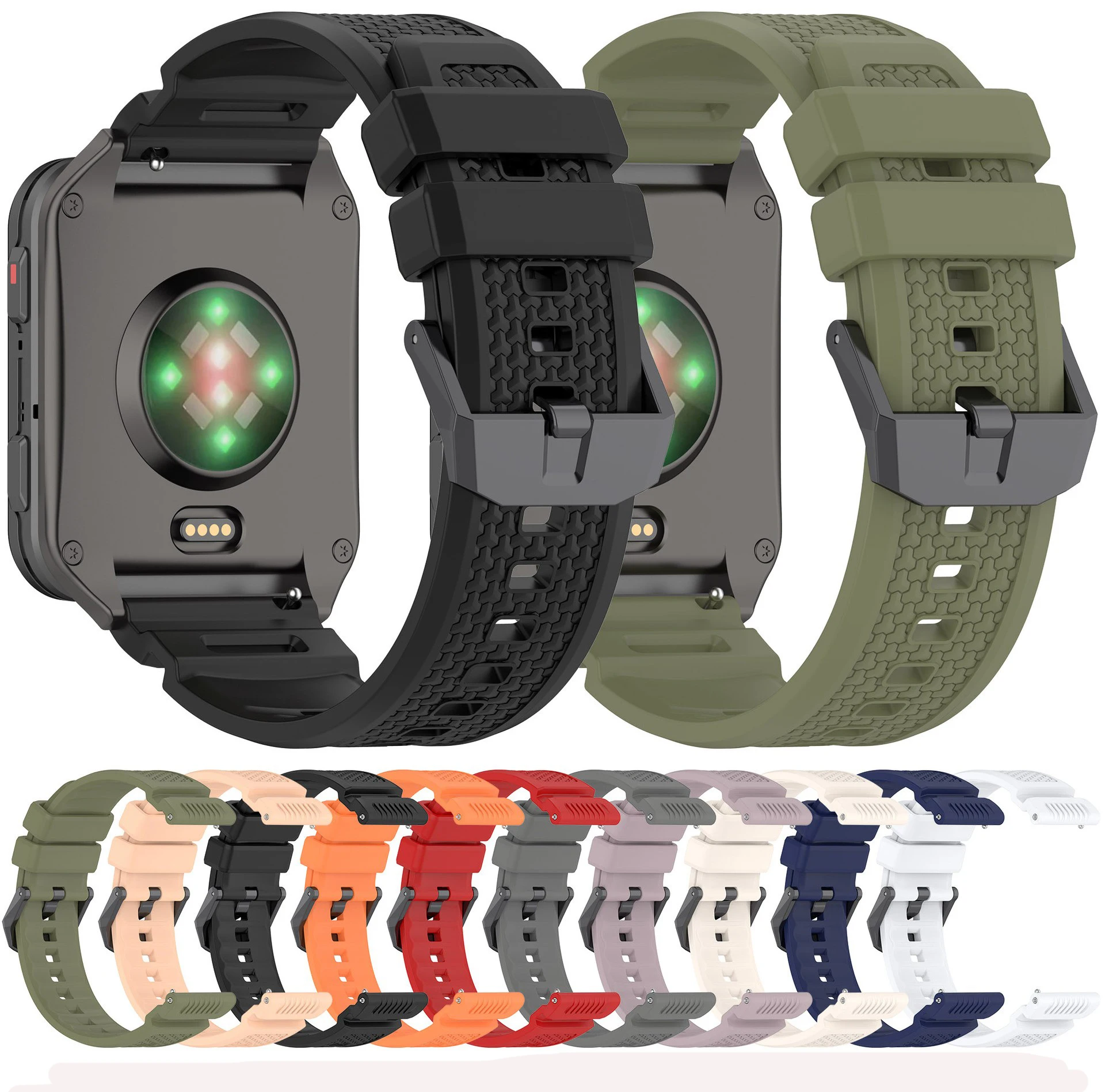 

For Garmin Venu X1 SmartWatch Watch Band Ultra Light Anti Slide Matte Belt Fluororubber Release Sport Wristband Replacement