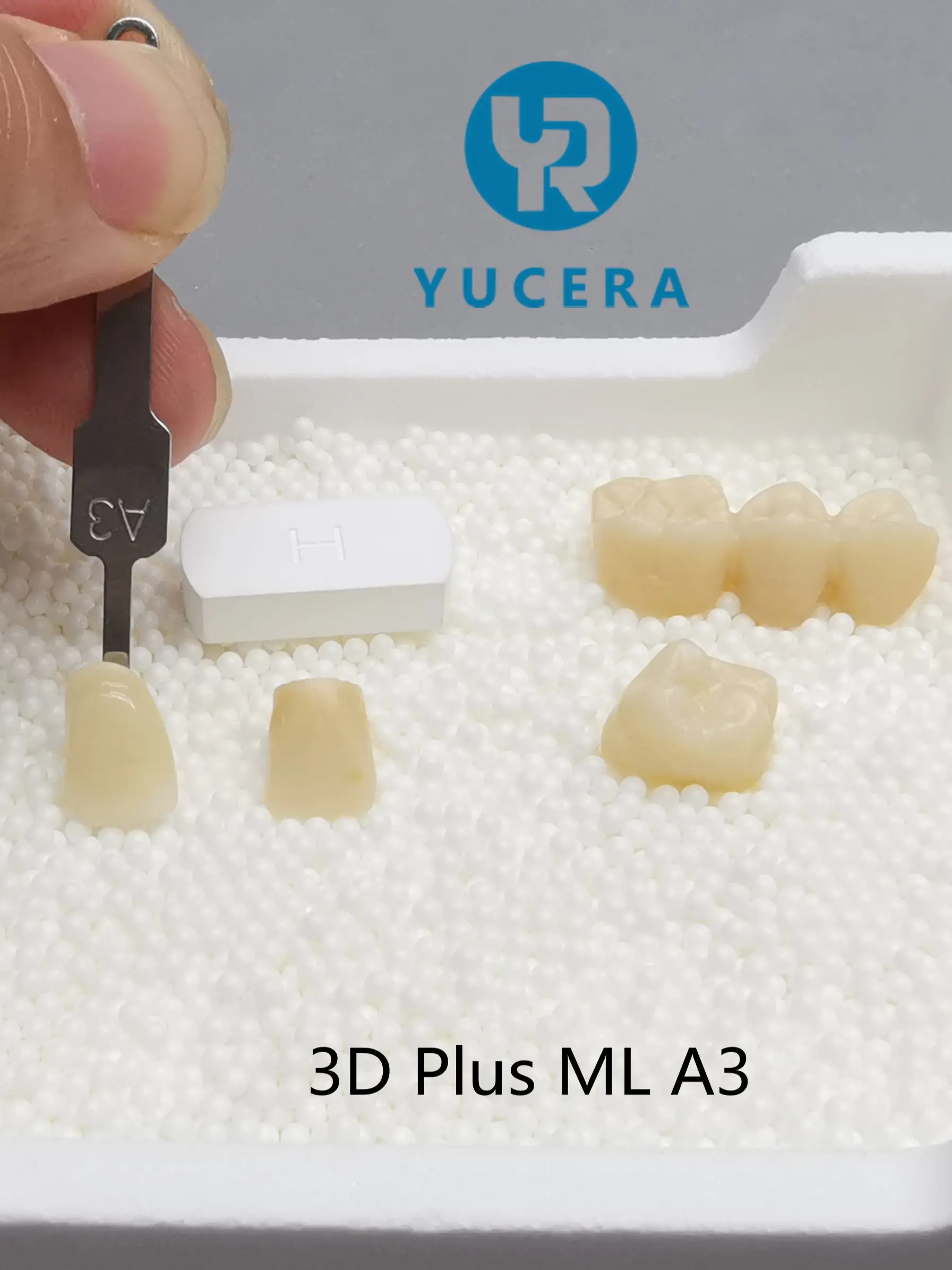 Yucera 3D Plus  Multilayer A1 A2 A3 color dental zirconia block For Crown and Bridge zirconia blank for crown